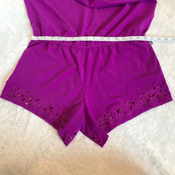 Fabletics purple romper with crochet details size Medium - Picture 12 of 15